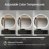 Sol Frameless Crescent Moon Backlit LED Wall Mirror